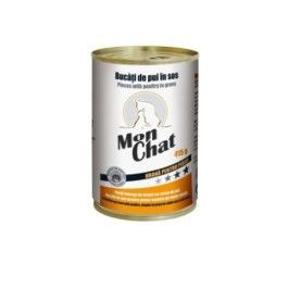 hrana-umeda-pisici - Mon Chat - conserva pisici cu carne de pui 415gr